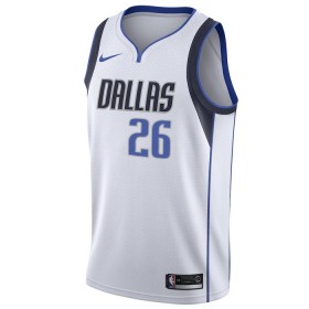 Dallas Mavericks Spencer Dinwiddie 26 Nike 2022-23 Association Edition Valkoinen Miesten Pelipaidat Swingman